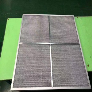 commercial kitchen range hood metal mesh grease filter /Aluminum Washable Pleated Panel Pre HVAC Filter